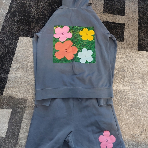 Hoodie and Shorts Set - Picture 2 of 2